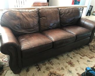 Thomasville leather sofa