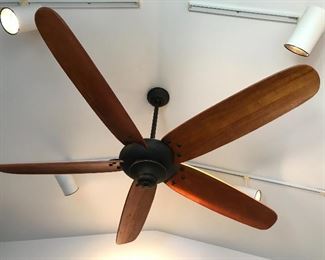  There are many ceiling fans.