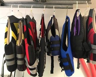  There are several life vests & suits