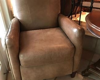 Leather recliner by Bradington Moore