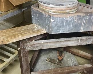 Old “kick-wheel” pottery wheel