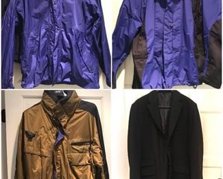 A nice selection of men’s coats. Northface, Mountain Goat, Columbia, Polo