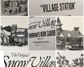 A nice selection of of ‘The original Snow Village’ 