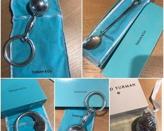 Tiffany & Co. sterling silver baby rattles 