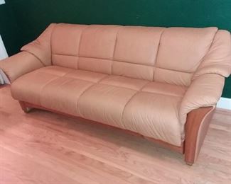 Mid Century - Ekornes -Made in Norway  Leather Sofa 