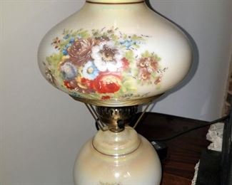 Gone with the wind painted lamp