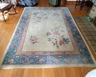approx. 5x7 floor rug. (large matching one in diningroom also for sale)
