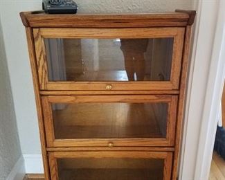 Small bookcase with glass doors (barrister style) $60