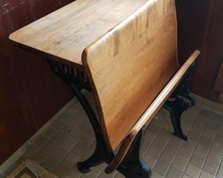 Child's vintage school desk