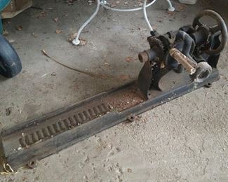 Vintage iron lathe