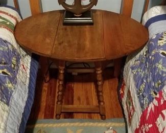 Small drop-leaf table