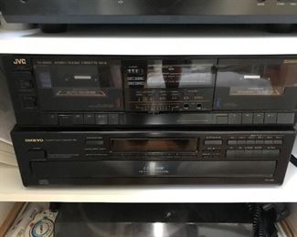 JVC AL-F350 Cassette Deck $ 30.00 - Onkyo DX-G320 CD player $ 46.00