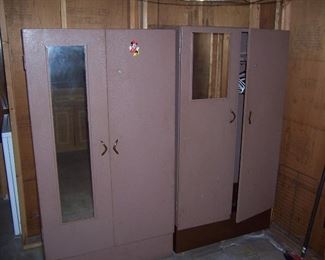 LARGE METAL WARDROBES