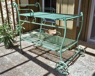 Metal tea cart