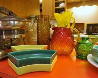 Colorful vintage glass