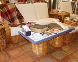 Retro bamboo living room group