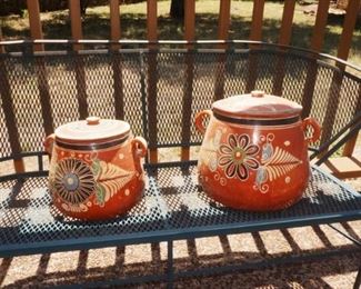 Mexican bean pots