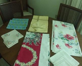 Vintage table linens