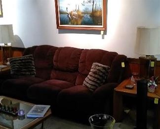 Double reclining sofa