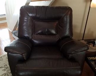 Leather recliner