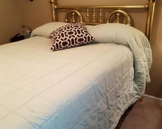 Headboard footboard solid brass bed