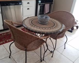Kitchen table and two chairs