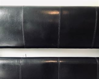 King Size Leather Headboard and Footboard