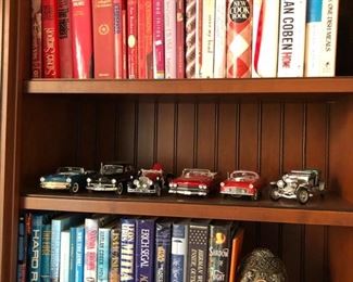 More books and die-cast cars......