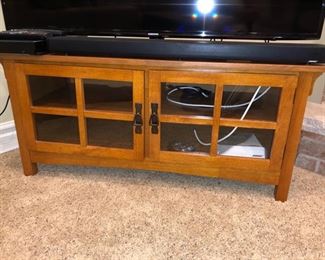 Mission style TV stand