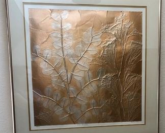 Art Copper Etched "Indian Summer I" by Barbara Fass 144/200