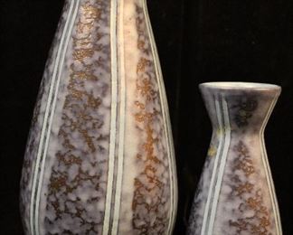 Two mid century West Germany pottery vases