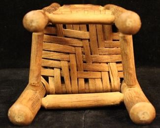 Vintage Old Hickory Chair Company salesman sample/ miniature chair