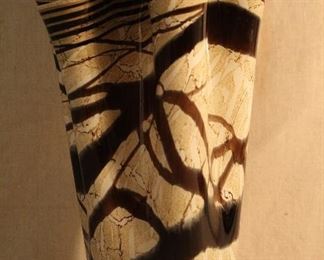 Murano style handkerchief vase