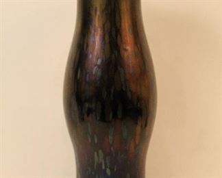 Antique Loetz style "Papillon" glass vase