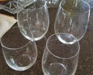 Riedel stemless wine gobblets