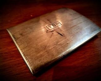 Antique sterling cigarette case