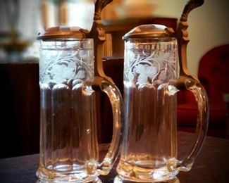 pair English steins