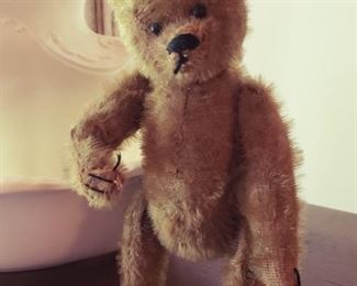 vintage mechanical teddy bear