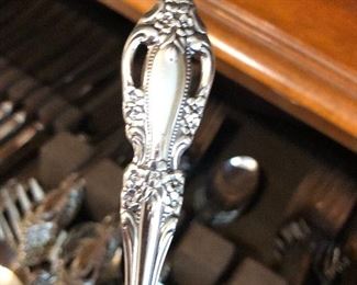 Service for 12 in excellent condition by Oneida in their extremely popular RAPHAEL pattern with many extras!