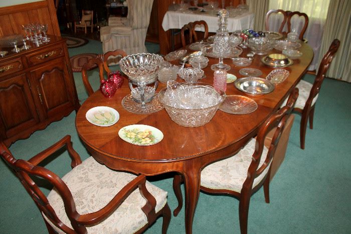 #1 - Kindel French Provincial Dining Table & 6 Chairs
