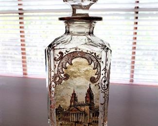 #22 - 1893 Chicago World's Fair / Columbian Expo Machinery Hall Souvenir Bottle