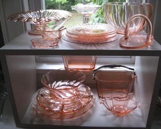 Heisey Flamingo Pink glassware