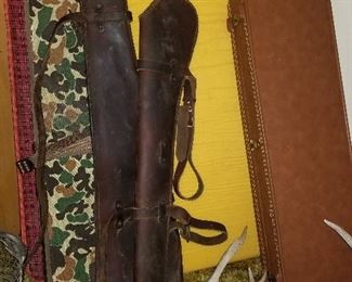 rifle cases, nice heavy leather!!