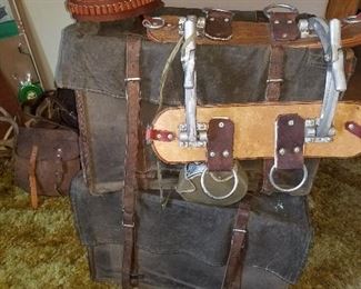 pack saddle and side panniers