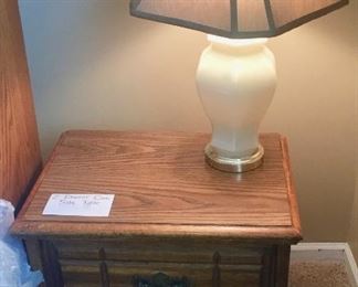 Nightstand and Lamp