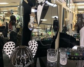 MID CENTURY MODERN SIGNED LIFESIZE ART MIRROR BY DAVID MARSHALL