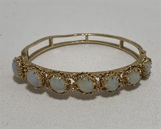 14 kt GOLD VINTAGE OPAL BRACELET