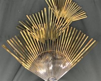 MID CENTURY MODERN CURTIS JERE FAN SCULPTURE