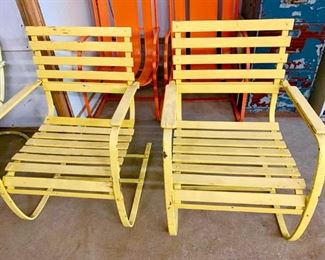 Vintage Metal Camp Chairs