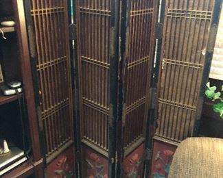 antique screen - late 19th century